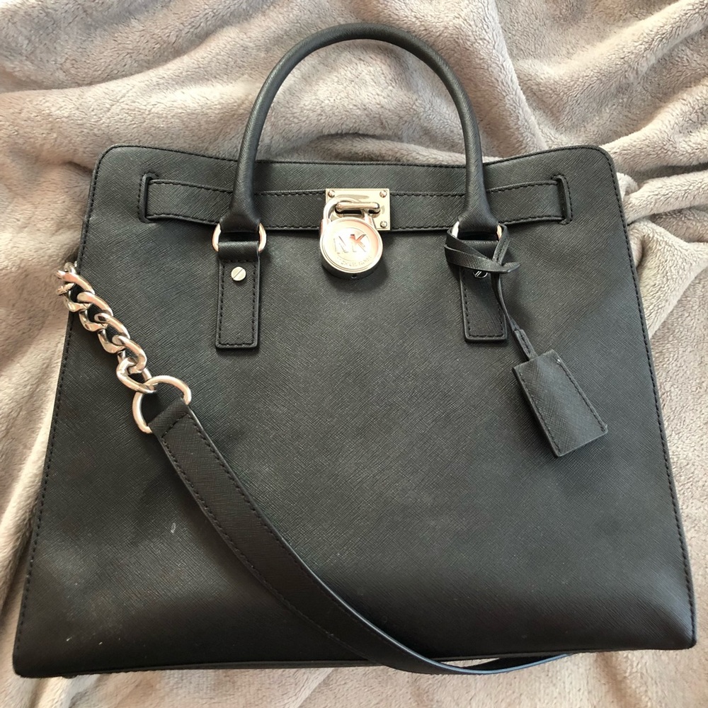 Michael Kors Black Crossbody Tote Bag